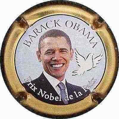 N°056e Barack OBAMA, contour or
Photo BENEZETH Louis
