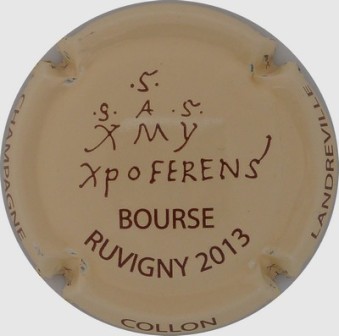 N°11 FERENS Fond crème et marron, Ruvigny 2013
Photo Champ'Alsacollection
