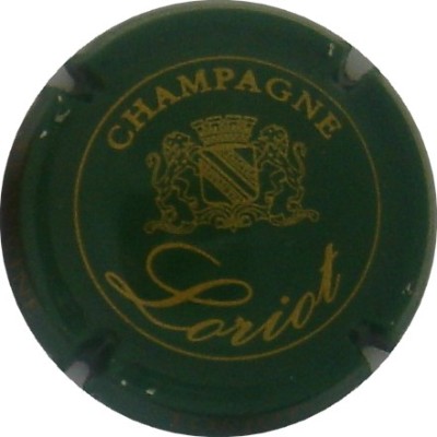 N°07 Série de 6 (écusson avec cercle) vert et or
