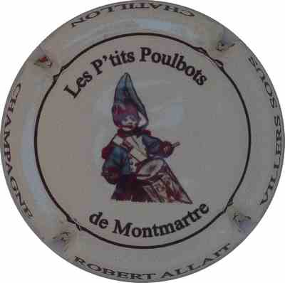 N°32a Les P'tits Poulbots, crème
Photo Champ'Alsacollection
sur contour: CHAMPAGNE /ROBERT ALLAIT / VILLERS SOUS / CHATILLON 
