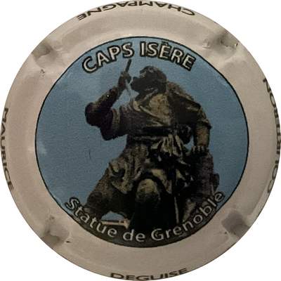 N°105c Caps Isere, statue de grenoble, 420 expl
Photo Bruno HEBMANN GONTIER
