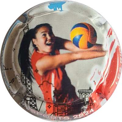 N°NR Série de 38 (sports 2024) 21 sur 38, volleyball
Photo Joëlle MENNERET
