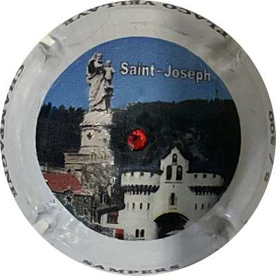 N°25d Saint Joseph, contour blanc, strass, 500expl
Photo Bruno HEBMANN GONTIER
