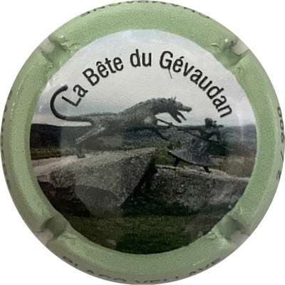 N°33a La bête du Gévaudan, contour vert pâle, 900 expl
Photo Bruno HEBMANN GONTIER
