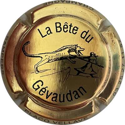 N°33c La bête du Gévaudan, plaqué or
Photo Bruno HEBMANN GONTIER
