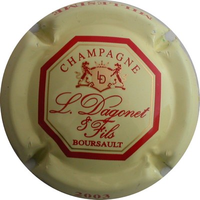 N°15 crème et rouge, millésime 2003
