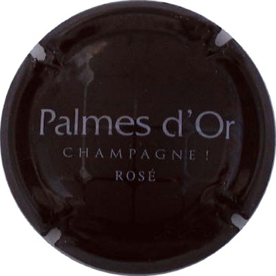 N°35 palmes d'or, rosé, lettres rose pâles, ! apres champagne
Photo GOURAUD Jacques
