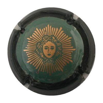 N°61 turquoise, contour noir,32mm, cuvée grand siècle
Photo GOURAUD Jacques
