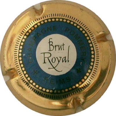 N°073 Brut royal, bleu clair, contour or, verso métal
Photo GOURAUD Jacques
