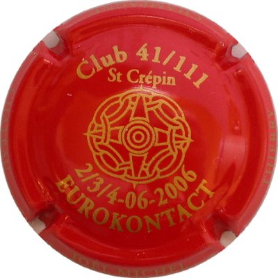N°20a Série de 6 (eurokontact), club 41/111, rouge
Photo GOURAUD Jacques

