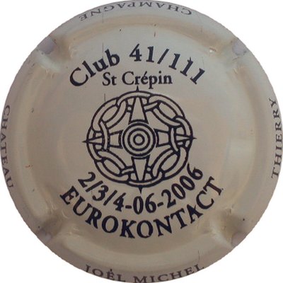 N°20c Série de 6 (eurokontact), club 41/111, blanc
Photo GOURAUD Jacques
