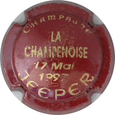 N°18 Série de 4 (la champenoise), bordeaux et or, 17 mai 1997, commémorative
Photo GOURAUD Jacques
