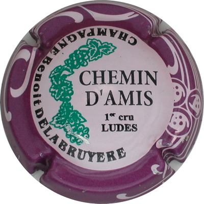 N°11 Série de 6, Chemin d'Amis, Rose pâle, contour sparflex violet
Photo GOURAUD Jacques
