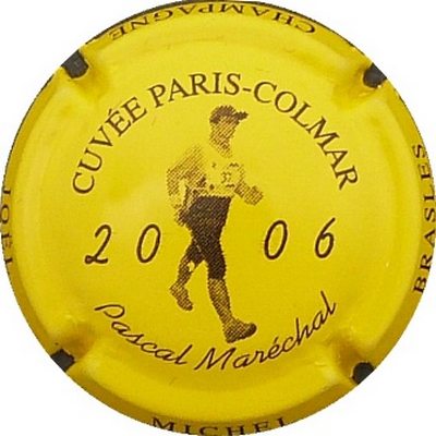 N°19 Série de 6 (marcheur 2006), Paris-Colmar, jaune et noir
Photo BENEZETH Louis
