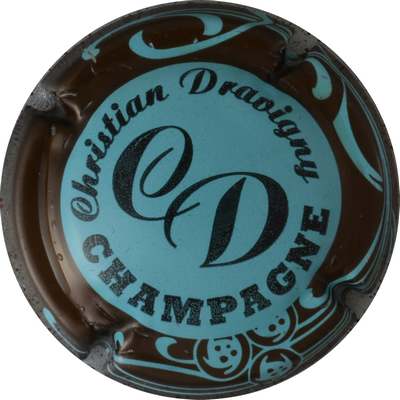 N°04 Série de 6 (initiales) bleu pâle, contour sparflex marron
Photo GOURAUD Jacques
