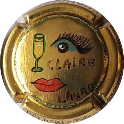 N°03 PALM par Claudel 2023, flute, oeil, bouche, avec strass, 230 expl
Photo Barbouillix Man
