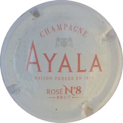 N°39 Ecusson au-dessus D'ayala, Rosé N°8 brut, , impression au verso
Photo Laurent NYBELEN
