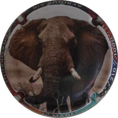 N°12d Afrique, Elephant, 05 sur 06, 1000 expl
Photo Jacques GOURAUD
