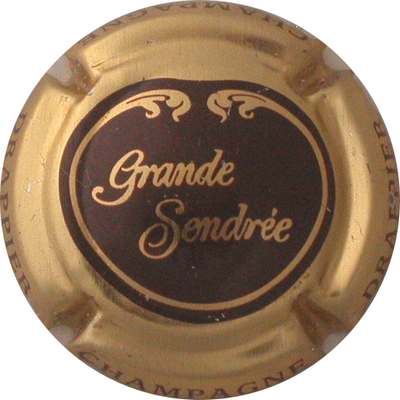N°18 Grande Sendrée, Fond marron foncé et or, verso métal
Photo Jacques GOURAUD
