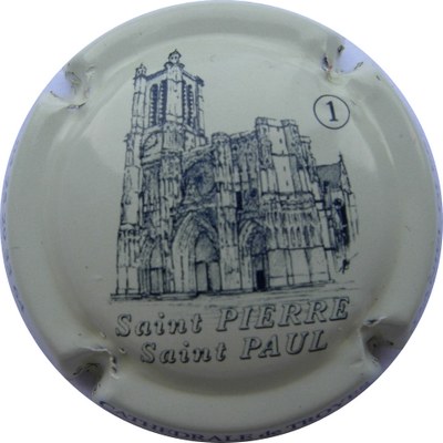 N°17a Crème et bleu, cathédrale Saint Pierre Saint Paul de Troyes
Photo BONED Luc
