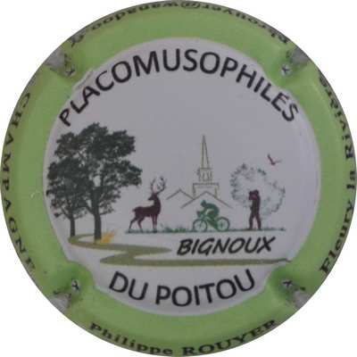 N°027h Placomusophiles du poitou, contour vert, 480 expl
Photo Jacques GOURAUD
