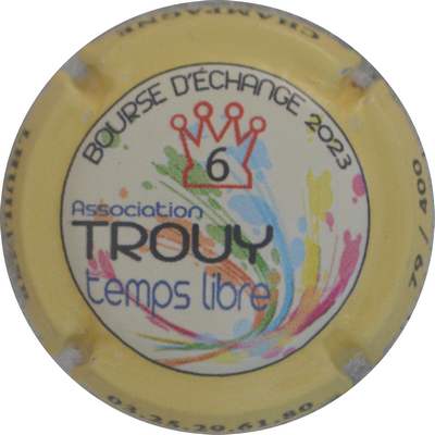 N°046d Trouy 2023, contour jaune, 400 expl
Photo Jacques GOURAUD
