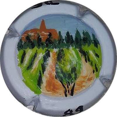 N°09b Les vignes, peinte à  la main
