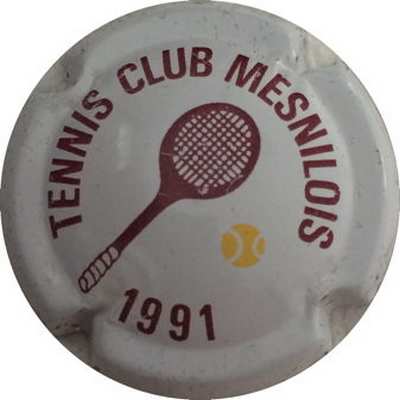 Tennis club Meslinois 1991, Blanc et bordeaux (PUBLICITAIRE)
Photo HELIOT Laurent
