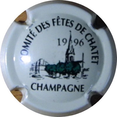 1996 Eglise, Comité des fàªtes de CHATET, fond blanc (PUBLICITAIRE)
Photo HELIOT Laurent
