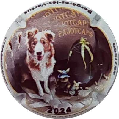 N°61a Pajocaps, chien, contour blanc, 2024, 500 expl
Photo Christophe LELU
