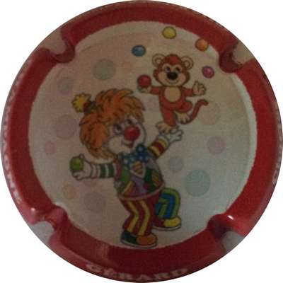 N°16 Série de 6 (clown), contour rouge
Contour Bruno HEBMANN GONTIER
