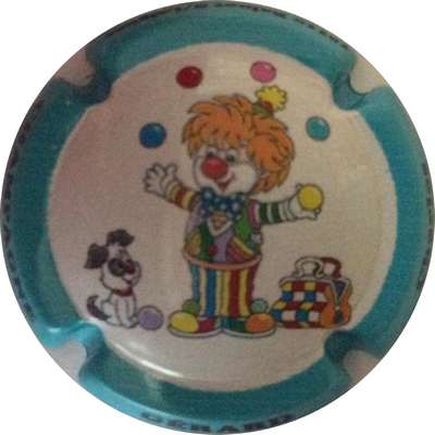 N°16 Série de 6 (clown), contour turquoise
Contour Bruno HEBMANN GONTIER
