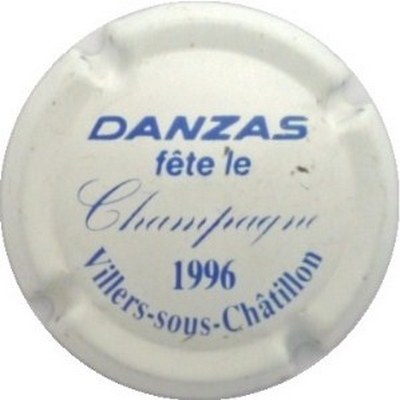 1996 DANZAS fàªte le champagne, Blanc et bleu (PUBLICITAIRE)
Photo J.R.
