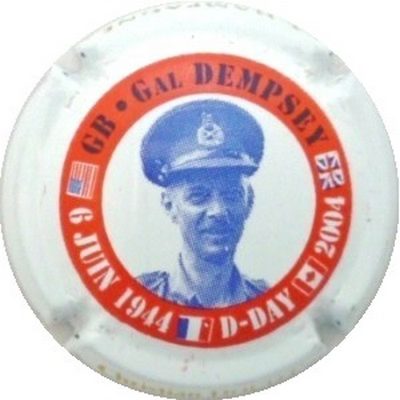 N°02 Série de 8, débarquement, Général Dempsey
Photo J.R.
