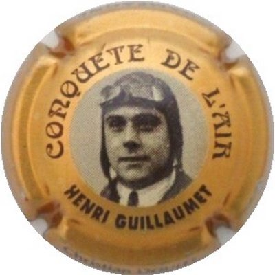 N°01 Série de 6, Conquàªte de l'air, Henri Guillemet, centre marron 
Photo J.R.
