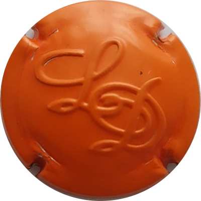 N°01f Estampée orange, écriture noire sur contour
Photo France Marie
