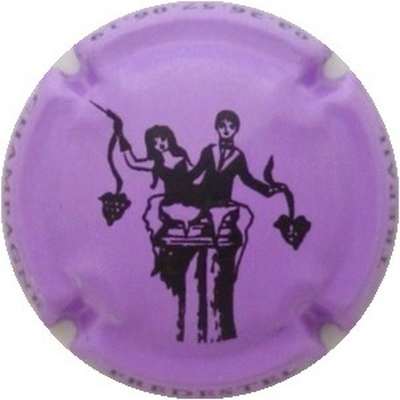 N°03 Série de 6 (couple), , parme et noir
Photo J.R.
