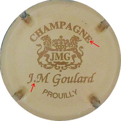 N°01 Crème et or, petite barre au E, losange entre J et M
Photo BENEZETH Louis
