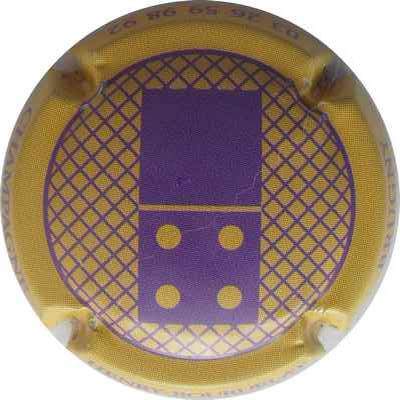 N°16d Domino, ocre et violet, zéro et quatre
Photo THIERRY Jacques
