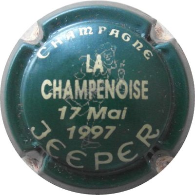 N°18 Série de 4 (la champenoise), vert et or, 17 mai 1997 commémorative
Photo THIERRY Jacques
