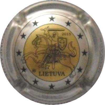 N°33h Lituanie, 2â‚¬, cercle métal
Photo CapsOuest
