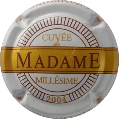 N°040g 2004, fond blanc, cuvée Madame
Photo THIERRY Jacques
