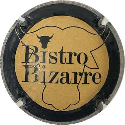 N°32 Bistrot bizarre, Or mat, contour noir
Photo Bruno HEBMANN GONTIER
