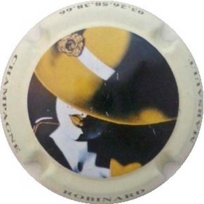 N°17a Série de 6 (chapeau) contour jaune-crème
Photo J.R.
