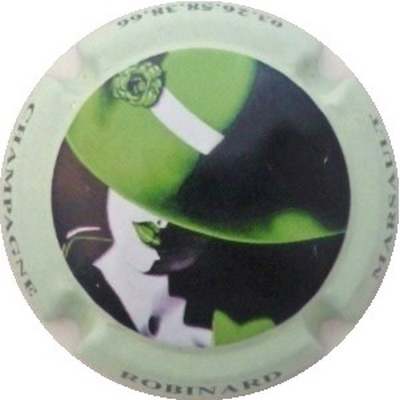 N°17a Série de 6 (chapeau) contour vert pâle
Photo J.R.
