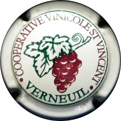 N°01 Coopérative vinicole St Vincent, Fond blanc, VERNEUIL 2 points
Photo HELIOT Laurent
