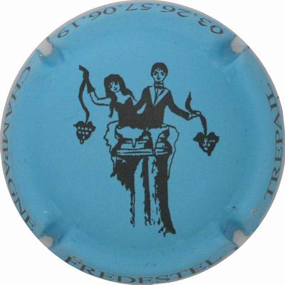 N°04 Série de 6 (couple,'mat'), bleu clair mat & Noir, grande écriture sur le contour
Photo Franck Kerdoncuff
