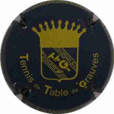 N°06 Série de 4, (tennis de table de grauves), bleu foncé métallisé et or
Photo Franck Kerdoncuff
