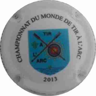 N°058 championnat du monde de tir à  l'arc 2013, numérotée au verso, tirage 400 exemplaires
Photo DEMOLIN Gérard
