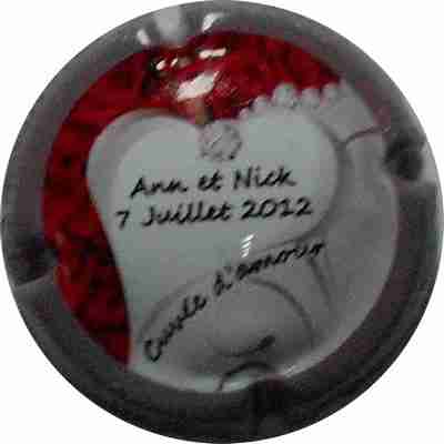 _NR Mariage ANN ET NICK, contour gris
plaque refusée par le vigneron
photo LE FAUCHEUR Alexandre
Mots-clés: NR